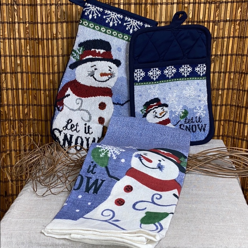 Snowman Kitchen Towel Set